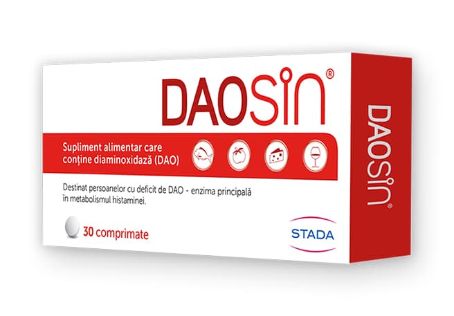 Ambalaj DAOSiN, supliment alimentar cu diaminoxidază